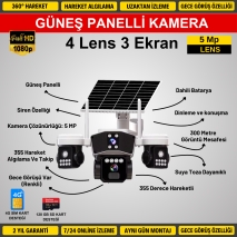 Full HD G�ne� Panelli G�venlik Kamera Sistemi